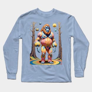 Rainbow Sasquatch Long Sleeve T-Shirt